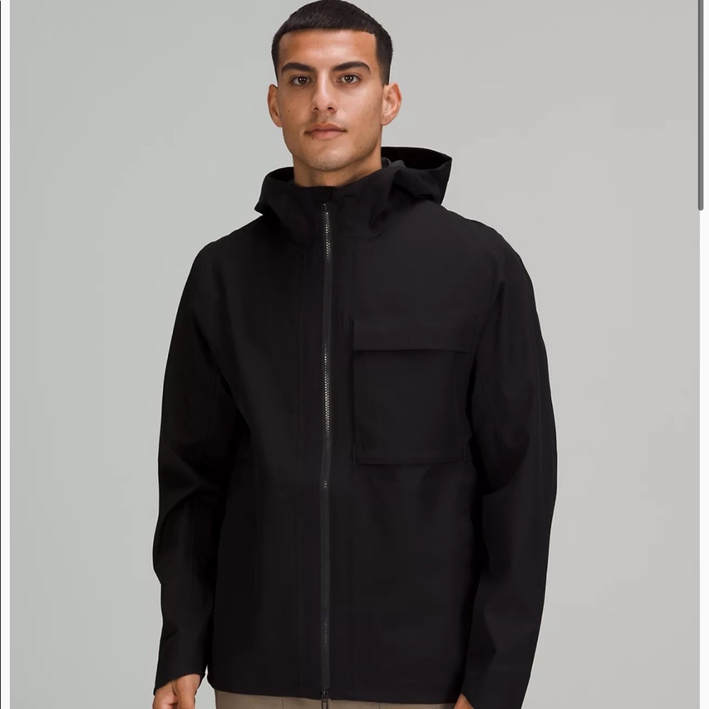 Lululemon Outpour Jacket LM4H9S BLACK MEDIUM MEN